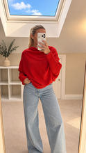 Load image into Gallery viewer, Women's Asymmetric Soft Knitted Jumper - Knitwear - Womenswear