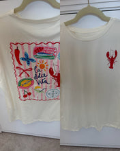 Load image into Gallery viewer, Casual basic print T-shirt summer top