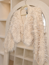 Load image into Gallery viewer, Tina - Cream fluffy chunky cardigan