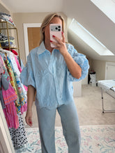 Load image into Gallery viewer, Emilia - Puff sleeve embroidered blouse