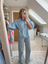 Load image into Gallery viewer, Emilia - Puff sleeve embroidered blouse
