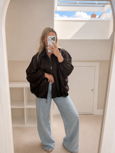 Load image into Gallery viewer, Kennedy - Premium satin balloon oversized jacket