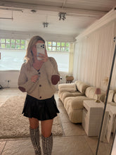 Load image into Gallery viewer, Alice - Love heart print cream soft cardigan