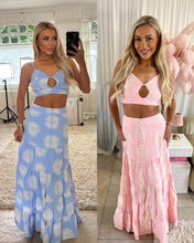 Load image into Gallery viewer, Annabelle - Premium embroidery two piece top and skirt
