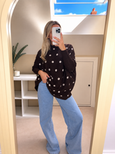 Load image into Gallery viewer, Fawn - Soft Polkadot batwing jumper
