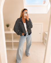 Load image into Gallery viewer, Ayla - Striped zip up jacket

