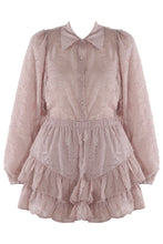 Load image into Gallery viewer, Piper Textured Blouse And Frill Skort Set
