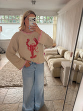 Load image into Gallery viewer, Lobster print with pink trim
