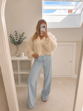 Load image into Gallery viewer, Tina - Cream fluffy chunky cardigan
