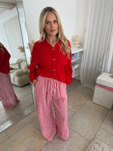 Load image into Gallery viewer, Linen - Red Stripe
