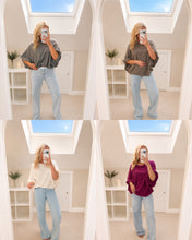 Load image into Gallery viewer, Rosa - Oversized adjustable bubble sleeve knit jumper
