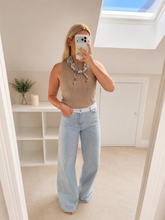 Load image into Gallery viewer, Ophelia - Cable knit vest with removable scarf
