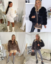 Load image into Gallery viewer, Luxy Faux Fur Winter Coat Jacket - Size Up for Layering Options &amp; Ultimate Comfort
