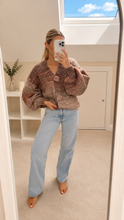 Load image into Gallery viewer, Panda - Chunky maxi button stripe knit cardigan
