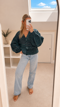 Load image into Gallery viewer, Panda - Chunky maxi button stripe knit cardigan
