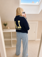 Load image into Gallery viewer, Matilda - LA slogan stripe knit jumper
