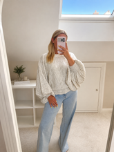 Load image into Gallery viewer, Orla - Soft balloon sleeve lace trim jumper
