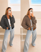 Load image into Gallery viewer, Ayla - Striped zip up jacket
