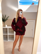 Load image into Gallery viewer, Ottilie - Diamond Argyle print coord skirt and jumper
