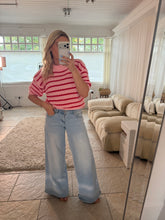 Load image into Gallery viewer, Callie - Pink and Red stripe knit jumper
