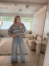 Load image into Gallery viewer, Celeste - Soft striped round neck knit jumper

