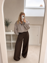 Load image into Gallery viewer, Gia - High waist pleated wide leg trousers
