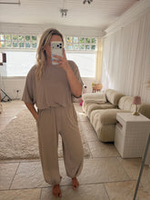 Load image into Gallery viewer, Penny - Soft ribbed cuffed lounge set with elasticated waist and balloon style top
