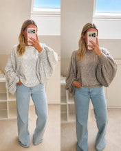 Load image into Gallery viewer, Orla - Soft balloon sleeve lace trim jumper
