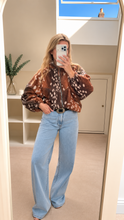 Load image into Gallery viewer, Joelle - Bambi print zip up coat jacket
