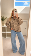 Load image into Gallery viewer, Cici - Bambi print fleece sweatshirt with colour trim

