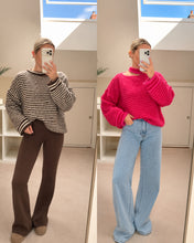 Load image into Gallery viewer, Isabelle - Cut out shoulder striped jumper
