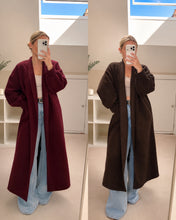 Load image into Gallery viewer, Mimi - longline wool oversized cardigan coat
