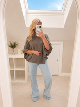 Load image into Gallery viewer, Rosa - Oversized adjustable bubble sleeve knit jumper
