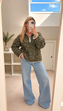 Load image into Gallery viewer, Cici - Bambi print fleece sweatshirt with colour trim
