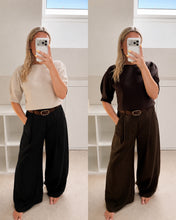 Load image into Gallery viewer, Hazel - Soft highwaisted trousers with belt

