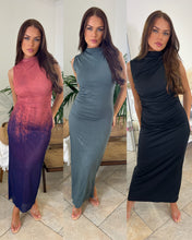 Load image into Gallery viewer, Gigi - Women's sleeveless slim fit crew neck maxi dress in plain pattern - 4 colours
