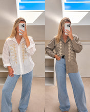 Load image into Gallery viewer, Military Embroidered oversized shirt
