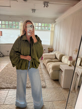 Load image into Gallery viewer, Kennedy - Premium satin balloon oversized jacket
