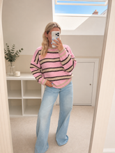 Load image into Gallery viewer, Celeste - Soft striped round neck knit jumper
