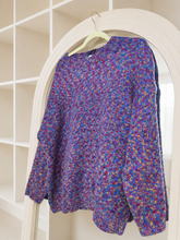 Load image into Gallery viewer, Juniper - Purple multicoloured knit jumper
