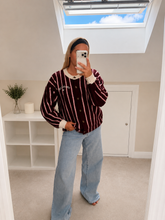 Load image into Gallery viewer, Lydia - Berry and pink stripe jumper
