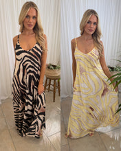 Load image into Gallery viewer, Zebra Print Maxi Dress - Spaghetti Strap, V-Neck, Loose Fit, Summer Wear, Women's Fashion

