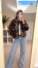 Load image into Gallery viewer, Camila - Deer print Bambi fur jacket with collar
