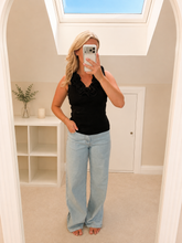 Load image into Gallery viewer, Molly - Ruffle neck ribbed tops
