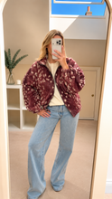 Load image into Gallery viewer, Joelle - Bambi print zip up coat jacket
