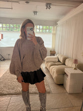 Load image into Gallery viewer, Orla - Soft balloon sleeve lace trim jumper
