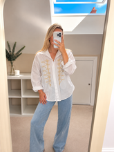 Load image into Gallery viewer, Military Embroidered oversized shirt
