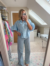 Load image into Gallery viewer, Emilia - Puff sleeve embroidered blouse
