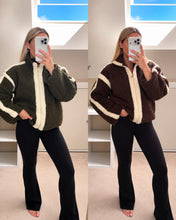 Load image into Gallery viewer, Ashley - Chunky Teddy full zip fleece jacket
