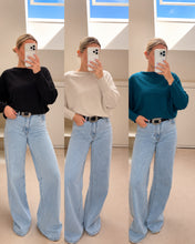 Load image into Gallery viewer, Yaz - stitched sequin sparkle soft batwing jumpers
